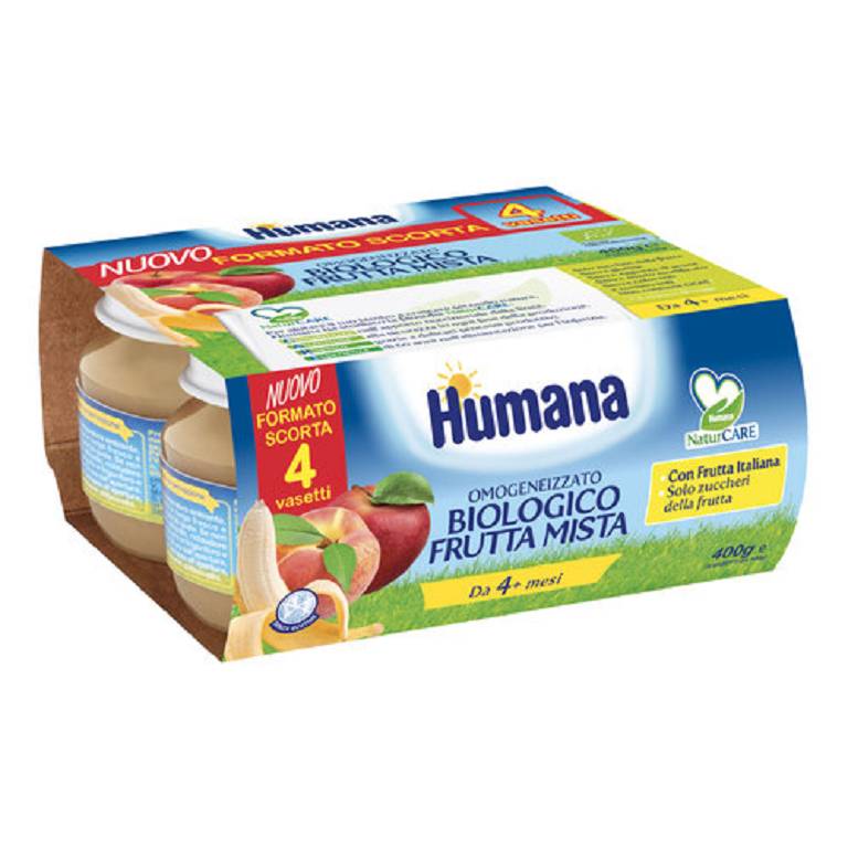 HUMANA OMOG FRUTTA BIO 4X100G